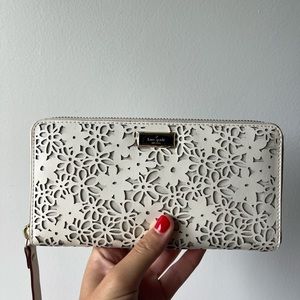 Kate Spade Laser Cut Floral Wallet